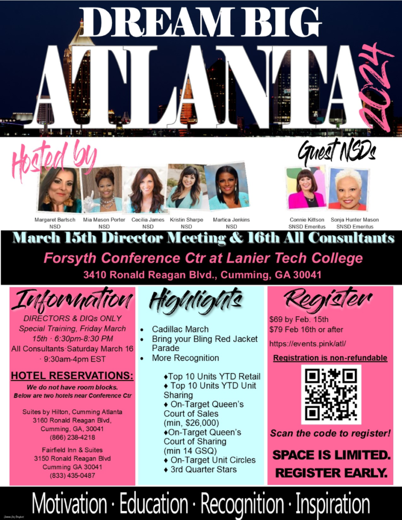 Dream Big Atlanta 2024 Events.pink